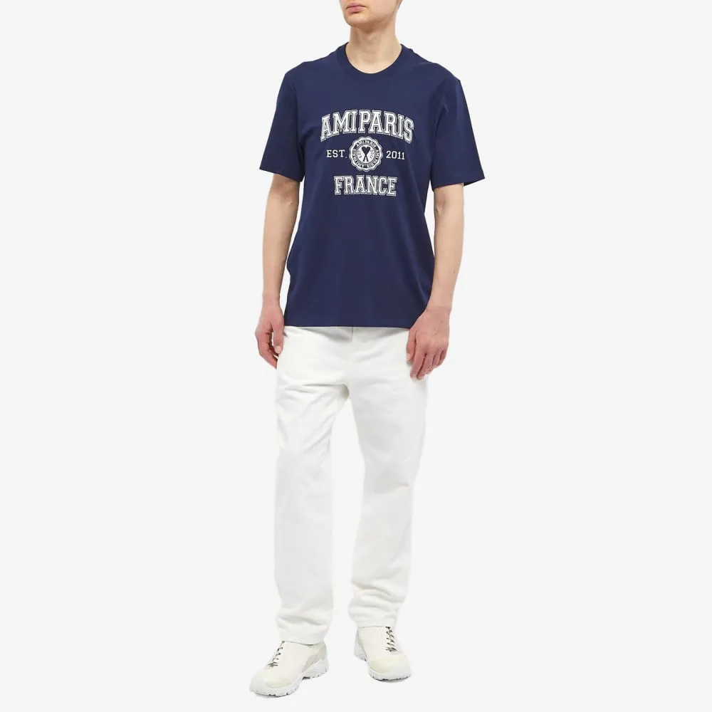 AMI Paris Varsity Logo T-Shirt