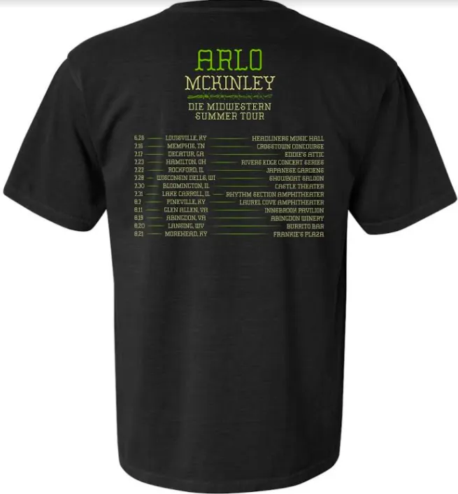 Arlo McKinley - 2021 Summer Tour T-Shirt - OH BOY RECORDS