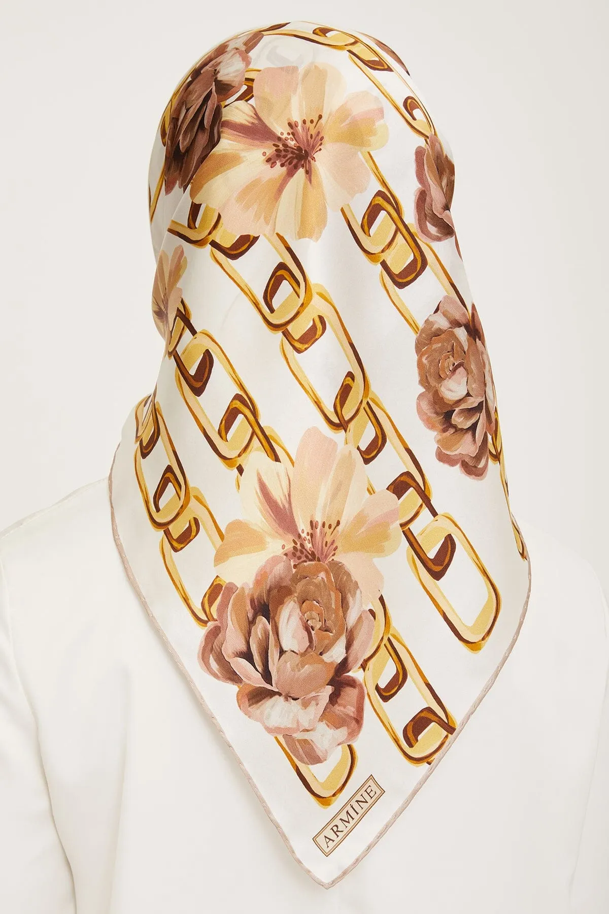 Armine Capella Floral Silk Scarf #37