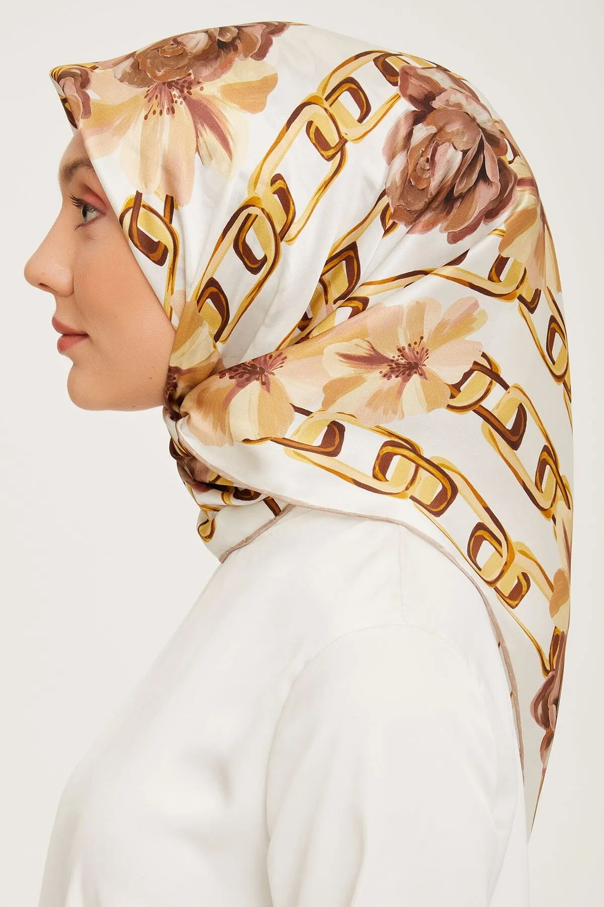 Armine Capella Floral Silk Scarf #37