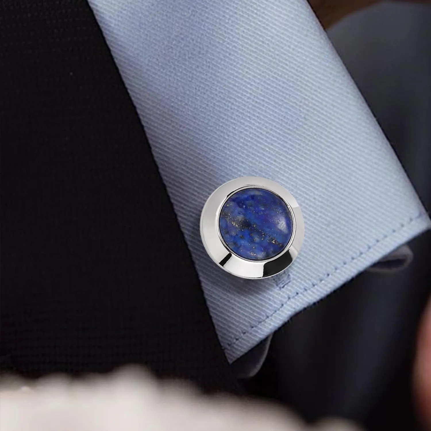 Button Covers Cufflinks for Dress Shirts and Tux Shirts, TAIGRAMA Mens Cufflinks Button Cover on Birthday Wedding Bussiness