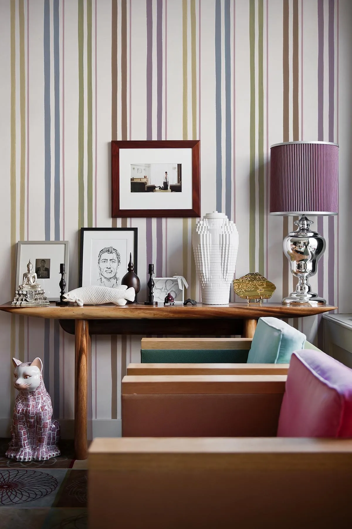 Contemporary Stripe Pastel Multi