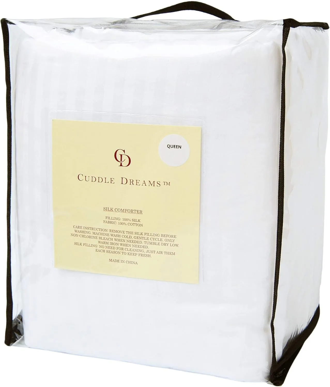 CUDDLE DREAMS Silk Comforter for Winter, 100% Long-Strand Silk Filling, Natural & Breathable (King Size)