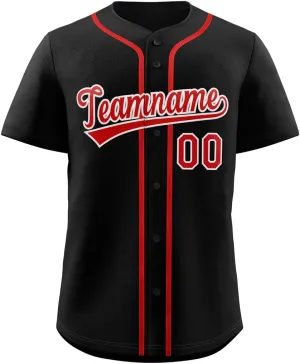 Custom Baseball Jersey Personalized Button Down Shirts Stitched or Printed Name Number for Adult Boy