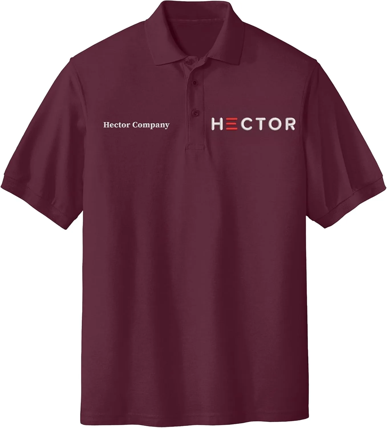 Custom Embroidered Polo Shirt for Men Personalized Embroidery Name Text Logo Golf Tee