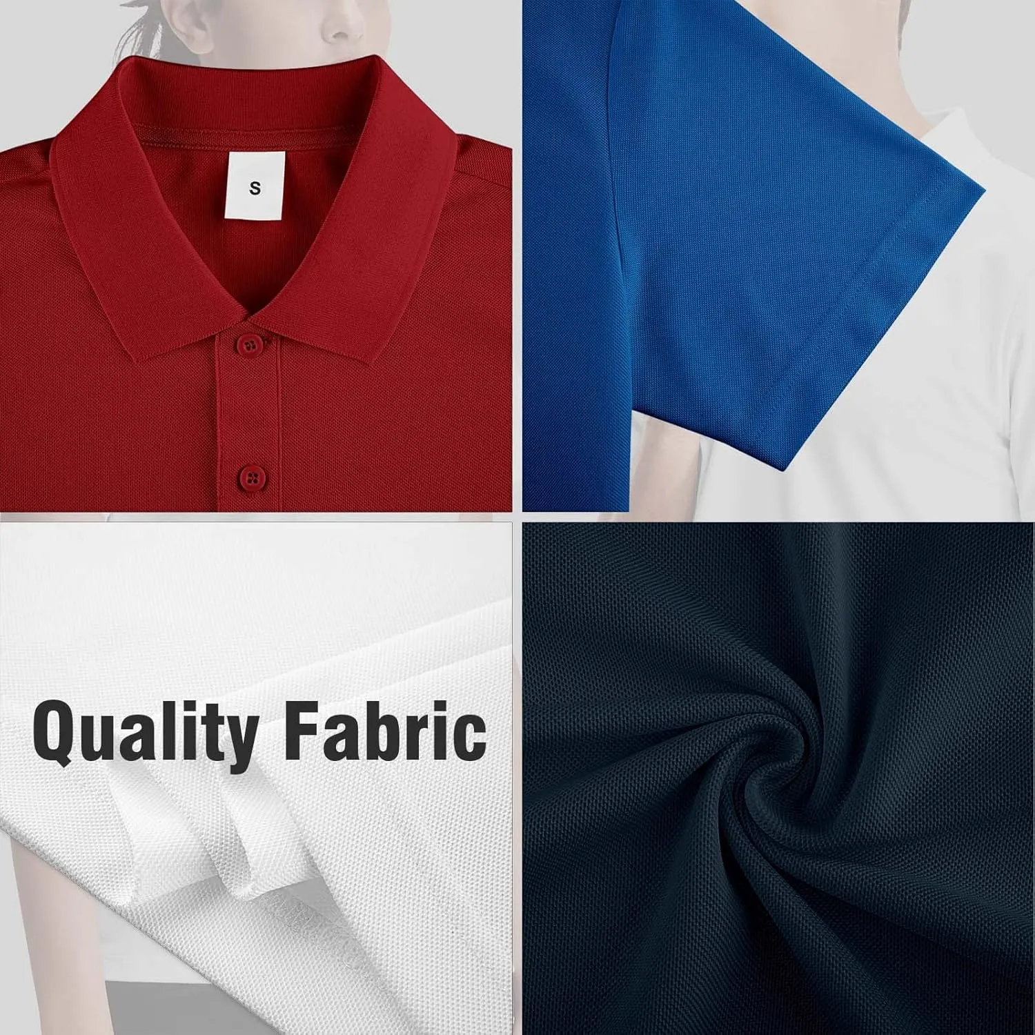 Custom Polo Shirts for Men Women Personalized Design Your Own Text Logo Name Embroidered Dry Fit Golf Shirt