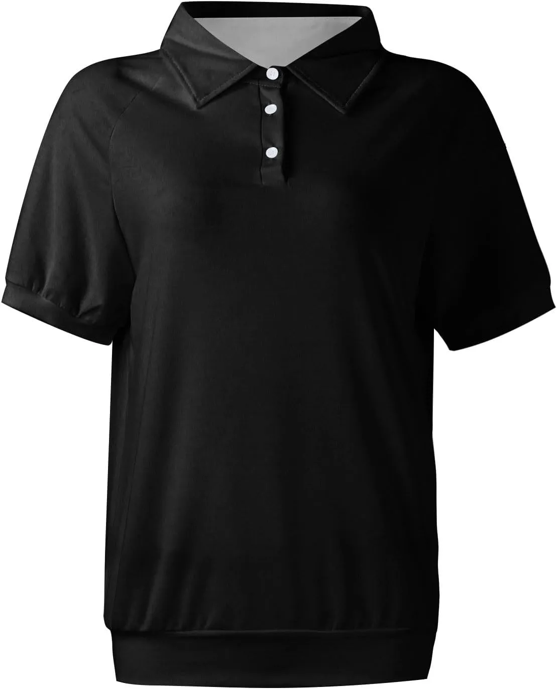 Golf Polo Shirts for Women 2025 Summer Short Sleeve Button Down Blouse Plus Size Dressy Casual Work Tops