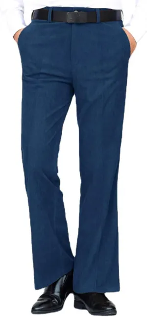 Men`s Classic Corduroy Vintage Bootcut Pants Trousers Dress Pants