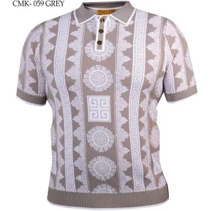 Prestige Gray White Polo Shirt