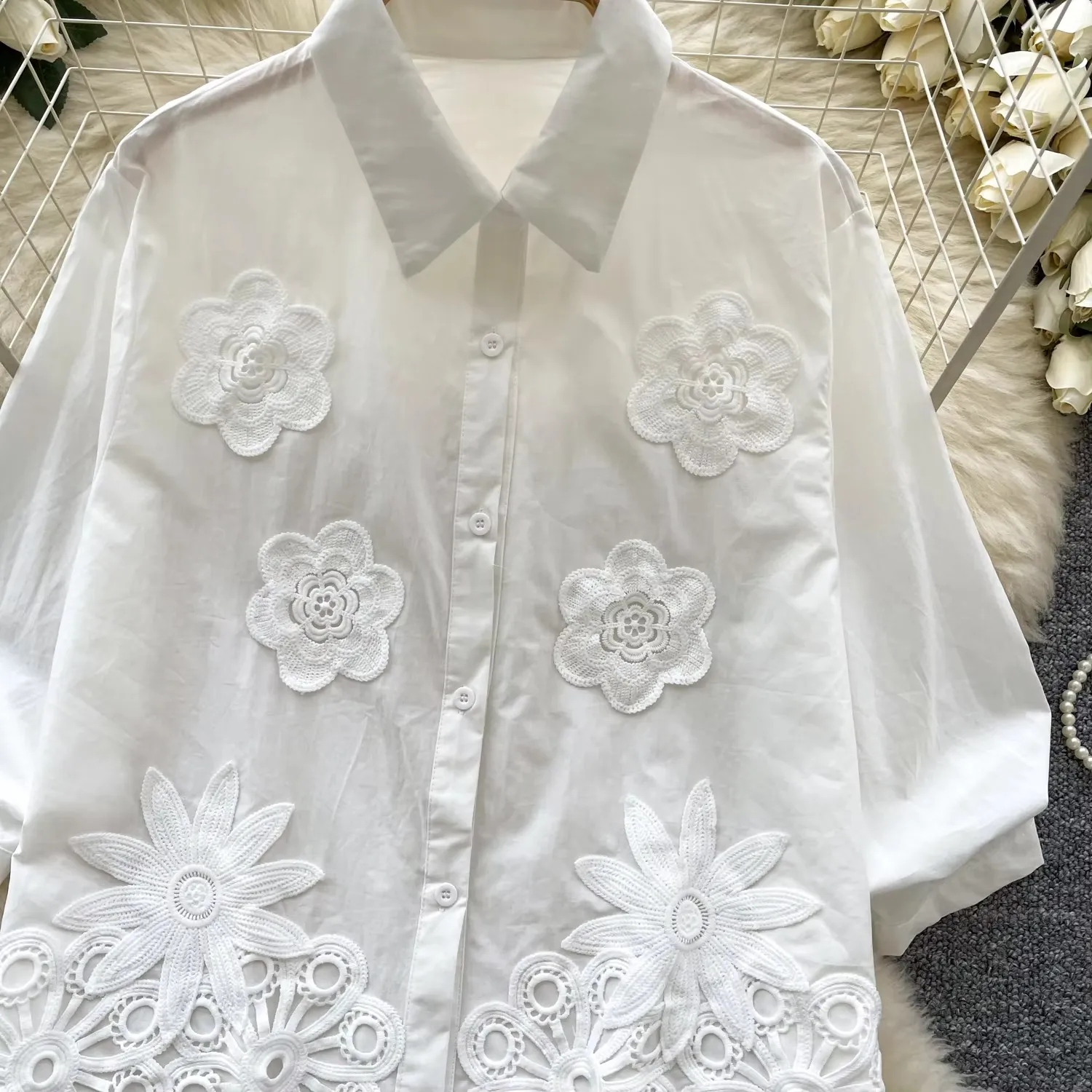 Rosa Premium Embroidered Shirt