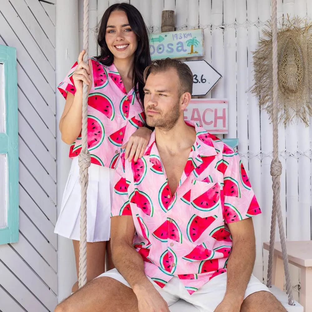 Shake Ya Melons - Mens Hawaiian Shirt & Womens Crop Shirt