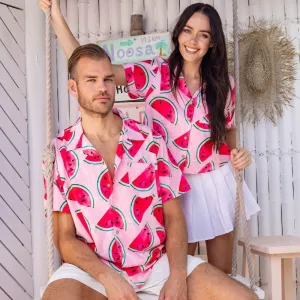 Shake Ya Melons - Mens Hawaiian Shirt & Womens Crop Shirt