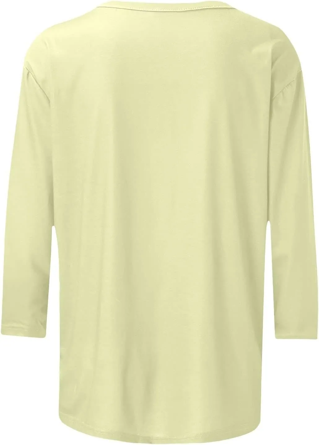 Womens Fall Tops 3/4 Sleeve Crewneck Cute Shirts Casual Trendy Print Blouses Length T Shirt 2024